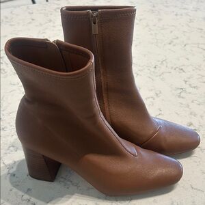 Brown Leather Ankle Boots